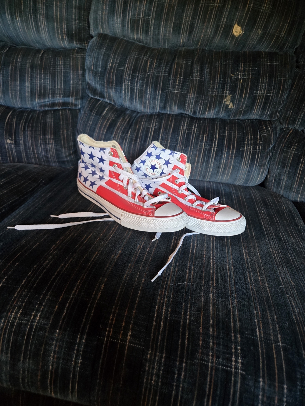 Converse High-Top Patriotic 4th Of July Sneakers